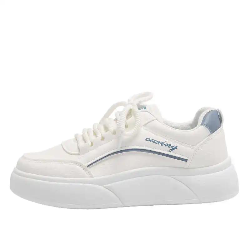 Fashion Playform Flatform Sneakers White Vulcanize Cute Women's Shoes Women's Ladies Sport In Offers Cheap Famous Brand Teniis