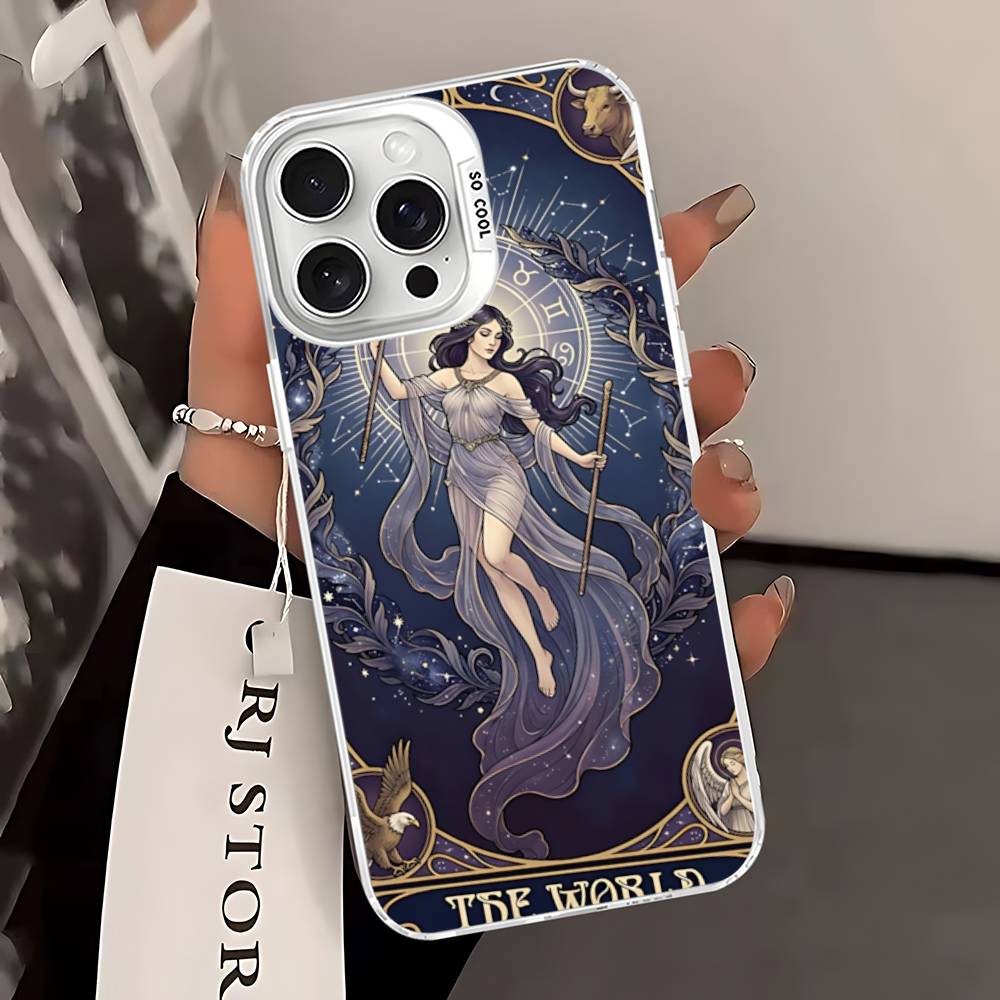 Divination Tools T-tarot Cards Phone Case For IPhone 17 16 15 14 13 12 11 Pro Max Plus Pro Colorful Shell