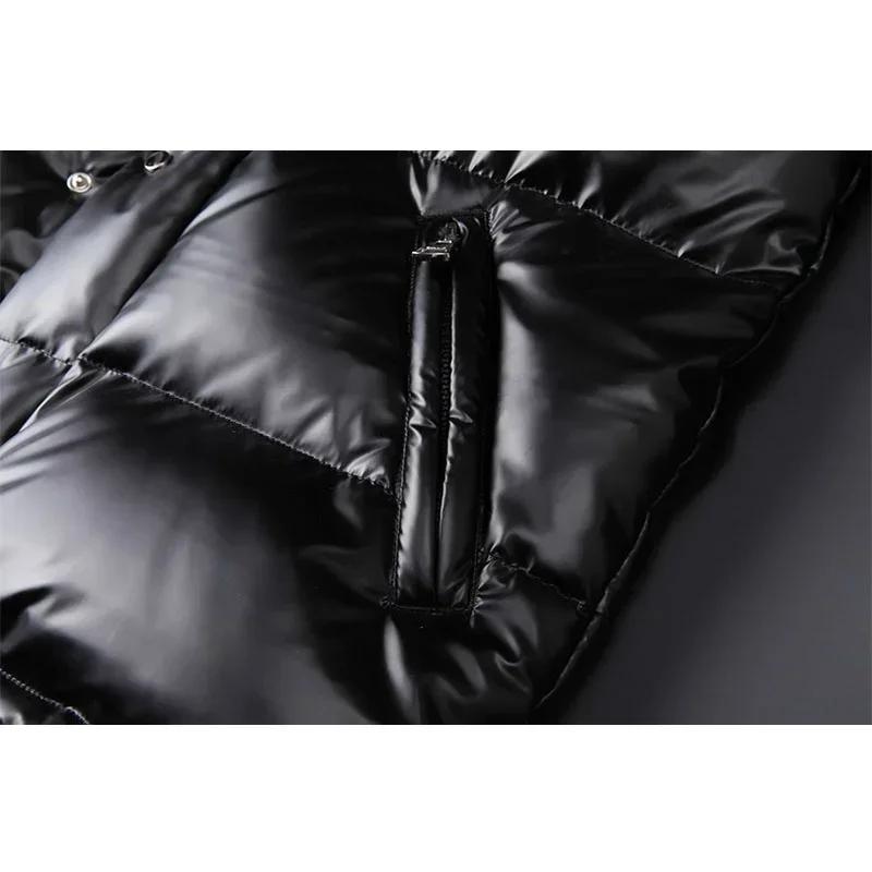 Weiße Daunenjacke für Männer und Frauen, modisch, helle Kapuze, -20 Grad, warme Jacken, Wintermäntel für Paare