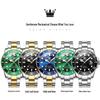 Oliss Green Water Ghost Automatische Leuchtende Wasserdichte Herrenuhr