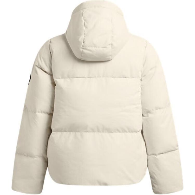 Under Armour Limitless Zip Warm Training Sports Down Jacket Women Jacket Pinnacle-White 1384645-110
