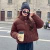 Short cotton-padded women's winter new loose stand-up collar thickened bread small fashion jacket cotton-padded jacket women's clothing
