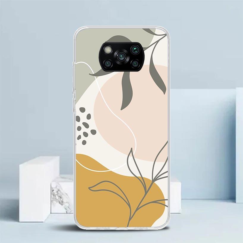Abstract Women Face Line Phone Case For Xiaomi Poco F7 Ultra X5 X6 X7 Pro M7 Redmi 15C 15 13C 13 12C 12 10C 10 10A 9 9C 9A 9T Co