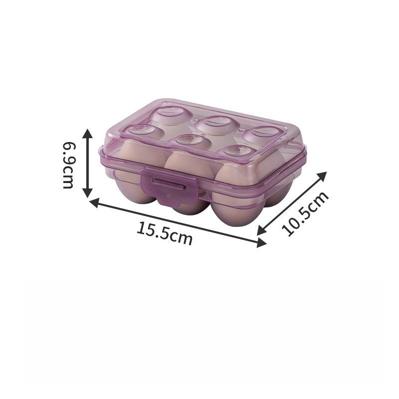 6/15/24 Grid Egg Storage Box with Anti-collision Partition Structure, Capable of Multi-layer Stacking and Pressure Resistance