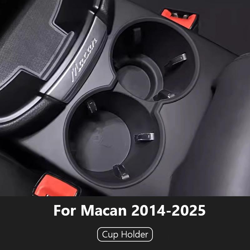 Car Cup Holder Center Storage Box For Porsche Macan 2014-2025 2025 2025 Soft Waterproof Central Protector Console Organizer