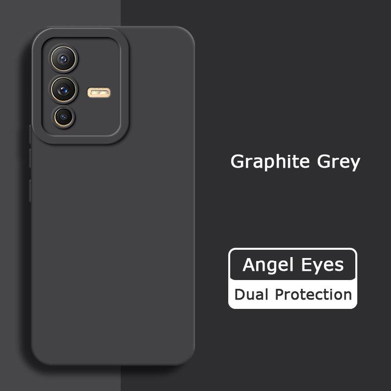 Angel Eyes Square Liquid Silicone Phone Case for VIVO V23 Pro 5G Soft Mobile Cover VIVOV23 V 23 V23Pro 360 Protective Shield Bag