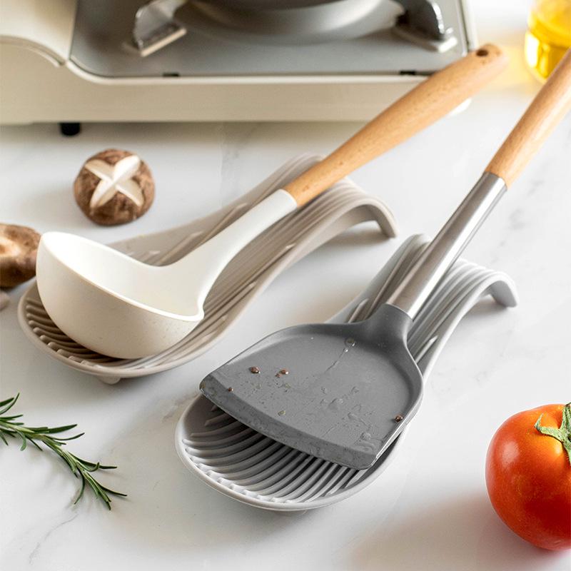 Silicone Spoon Rest Pad - Heat-Resistant Kitchen Utensil Holder