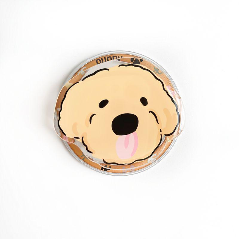 Cute Cartoon Dog Silicone MagSafe Phone Holder – Telescopic & Magnetic Airbag Design