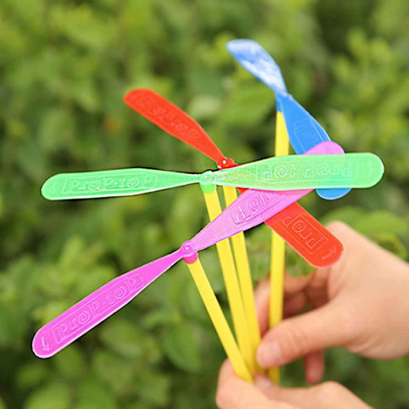 10/20pcs Bamboo Dragonfly Plastic Team Building Activity Souvenir Entertainment Props School Prize Wedding Party Supplies QC-TMZ