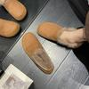 Fashion Fashionable and Warm Women's Shoes 2024 Soft Sole Temperament Winter Plush and Warm Women's Shoes Versatile and Comfortable Traf
