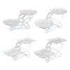 Cake Stand White Dessert Tray Snack Display Tray Bakeware Tabletop Display Stand for Candy Anniversary Banquet Tea Party