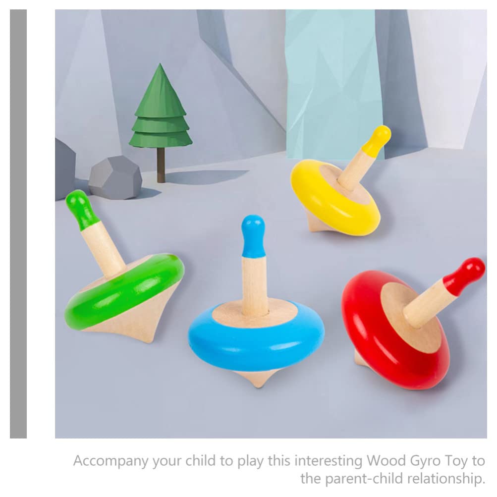 4pcs Gyro Toy Colored Gyro Toys Funny Table Tops Gyro Toys Portable Small Gyro Toy