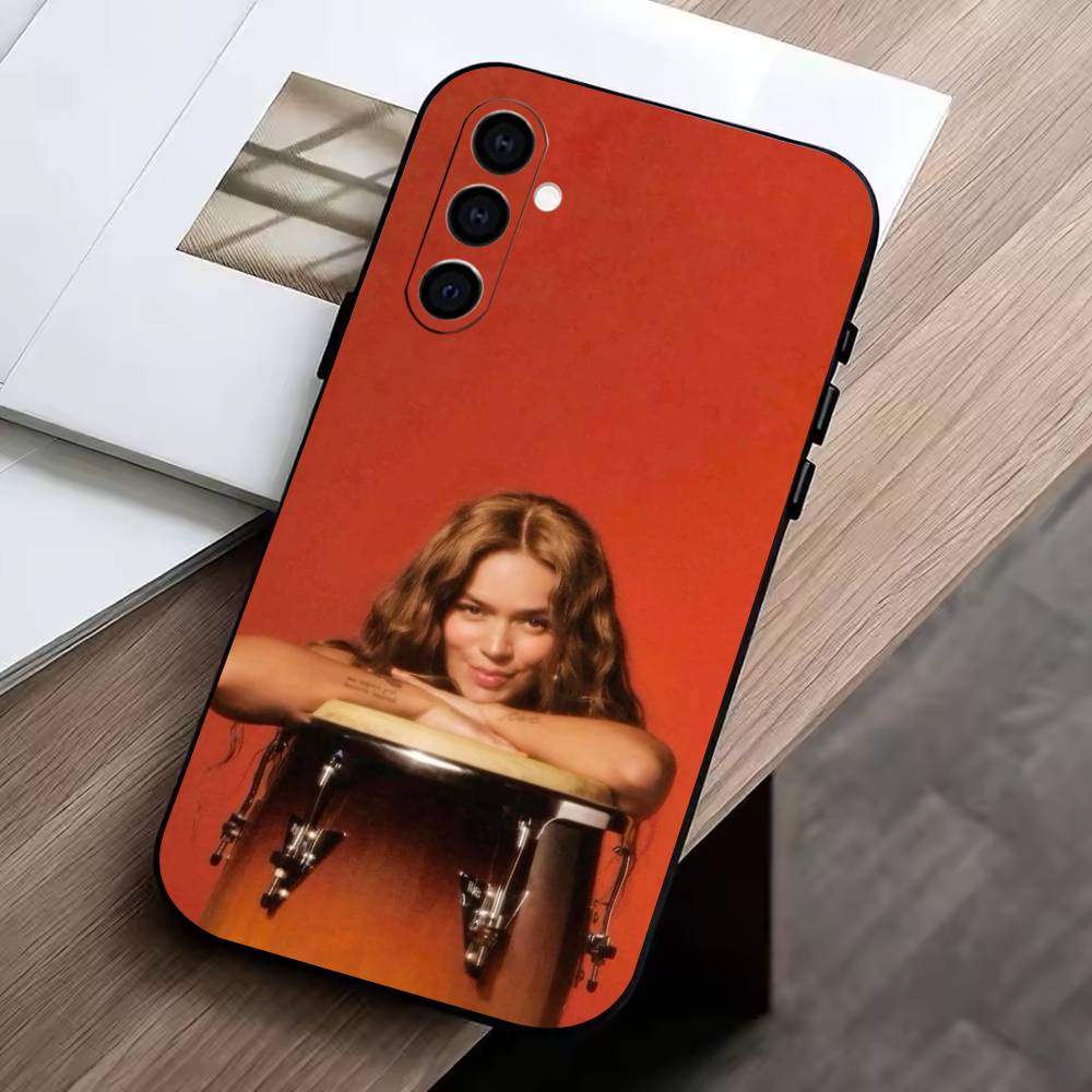 KK-Karol G -T- Tropicoqueta  Phone Case Black Silicone Soft For Samsung Galaxy A73,A72,A71,A70,A53,A52,A51