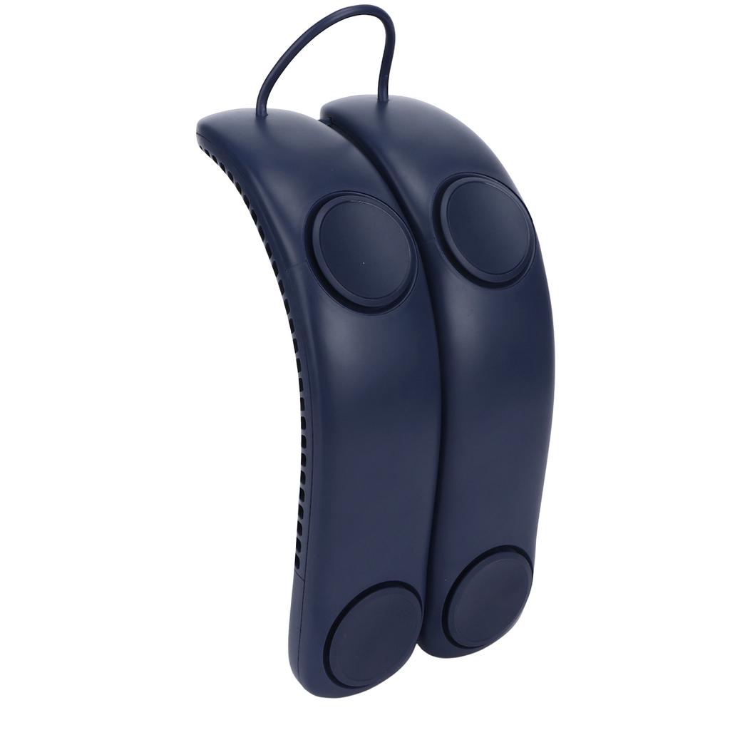 Neck Fan 4 Fan Blades 3 Speeds Hands Free USB Charge Low Noise Foldable Design Face Fan for Home