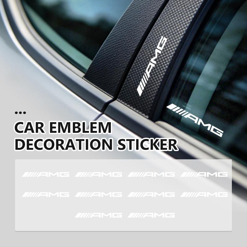 IYLCL1 Car Stickers Body Glass Center Console Decorative Stickers For AMG Mercedes Benz CITAN VITO SPRINTER CLS SLK W202 W203 W204 W205