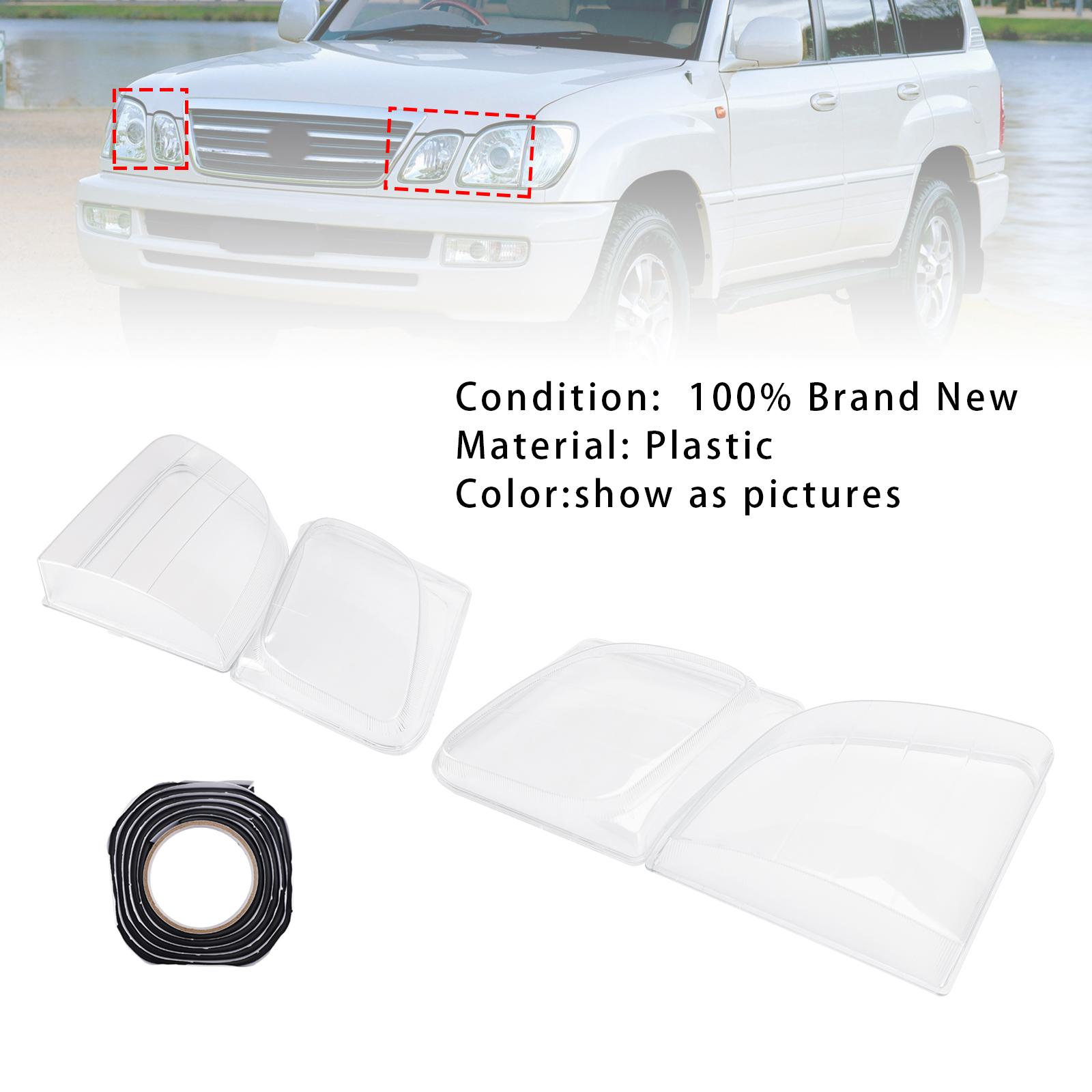 

Левая+Правая Передняя Фара Прозрачная Линза Для Lexus LX470 1998-2007