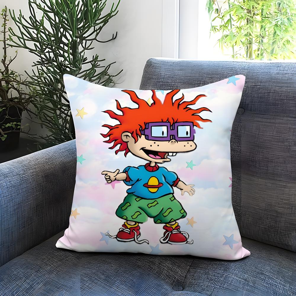 POPULAR R-RRugratsss Cushion Cover Comfortable Reversible Pillow Cover Ideal for Car Sofa Bedroom & Beyond