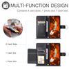 For iPhone 13 Pro Max Crossbody Leather Case Ring Buckle Wallet Stand Rhombus Mobile Cover