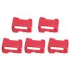 5Pcs Battery Buckle Holder Accessory for Milwaukee M18 Series Lithium Battery Red