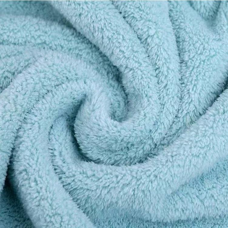 custom Coral fleece 100% polyester towel with plain edge Thicker beach face hotel bath Swimming towel