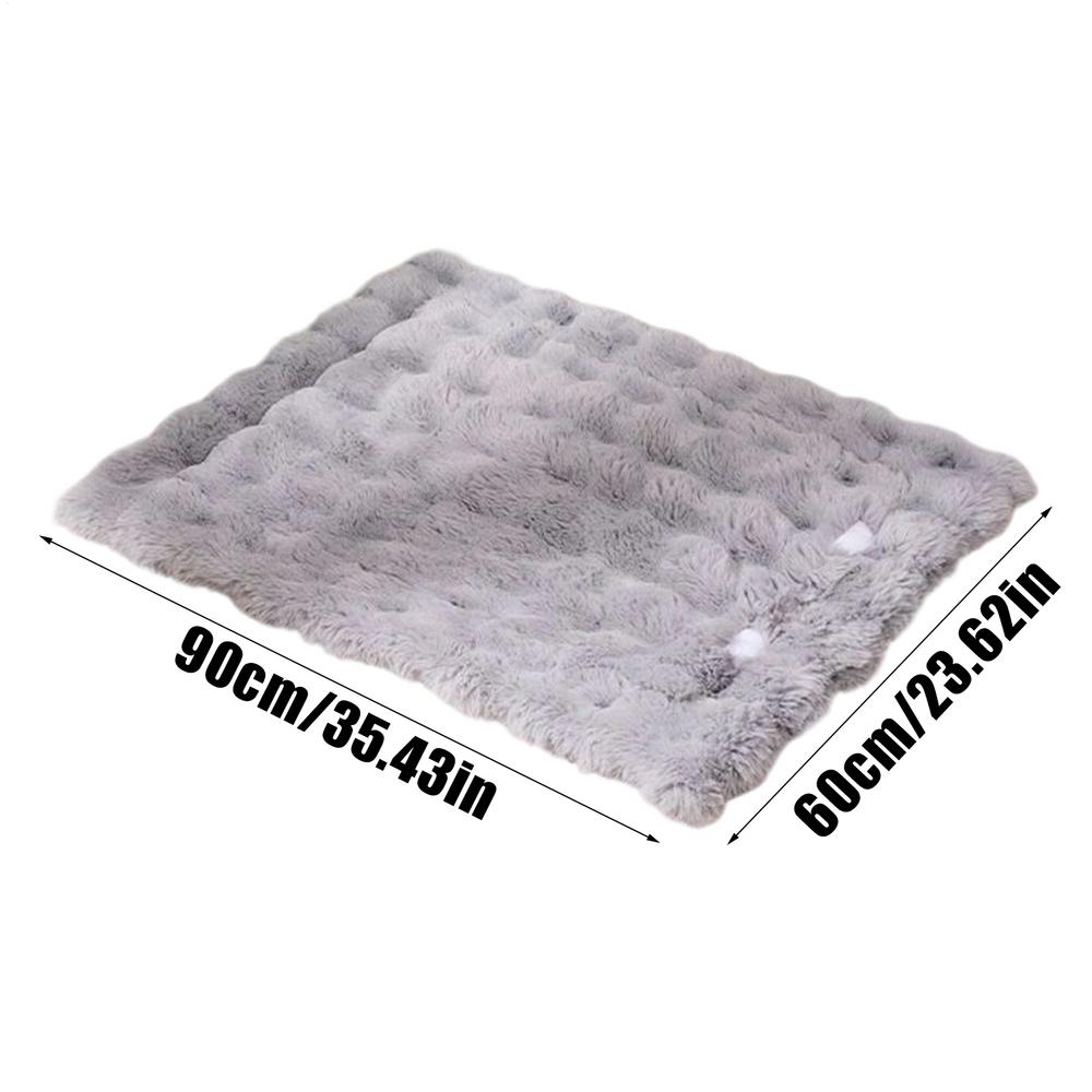 Cat Sleeping Mat with Detachable Pillow Washable winter Warming Sleeping Pad Pet Supplies for Indoor Puppy Kitten