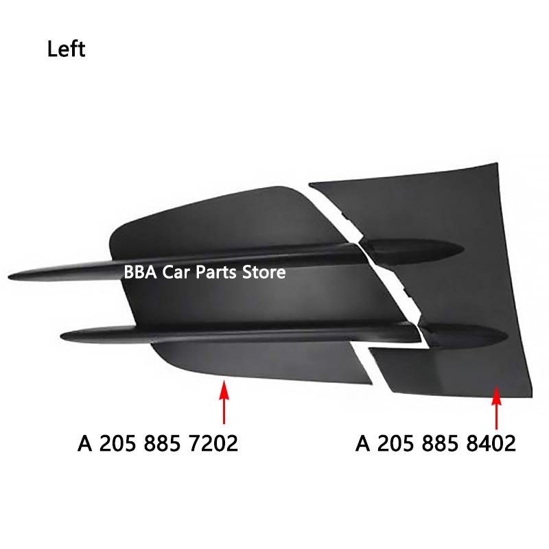 A2058857202 A2058857302 2058858502 Left Right Girlle Fog Lamp Cover Grill Accessory For Mercedes Benz C Class W205 2019-2021 Left