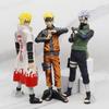 28CM Anime Naruto Shippuden Hatake Kakashi Standing Model Toy Gift Large Action Figure Sasuke PVC Desktop Ornament Doll