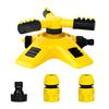 Automatic Garden Sprinkler 360-Degree Rotating Water Sprinkler 3-Arm Adjustable Sprinkler Garden Hose Attachment for Yard Lawn Irrigation