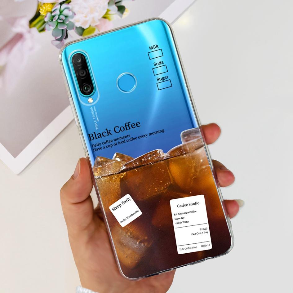 For Huawei P30 Lite Case MAR-LX1M MAR-L21A MAR-LX1A Cute Astronaut Cover Clear Silicone Bumper For Huawei P30 Pro Lite P 30 Capa