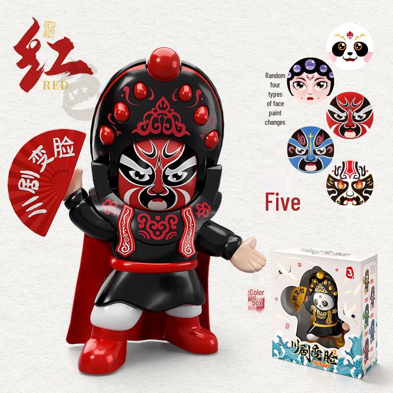 Sichuan Opera Panda Face-Changing Plush Toy Souvenir