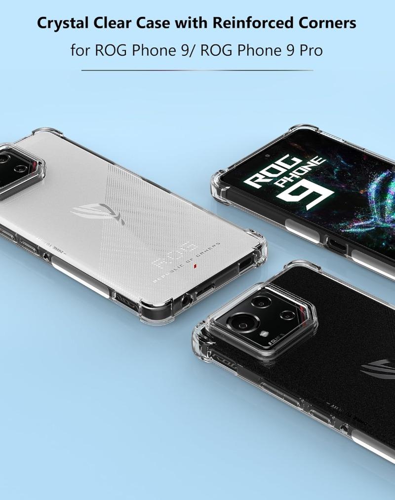 Custodia Per Asus ROG Phone 9 8 7 6 Pro Copertura Protettiva Quattro Angoli Bumper Antiurto Coque Fundas