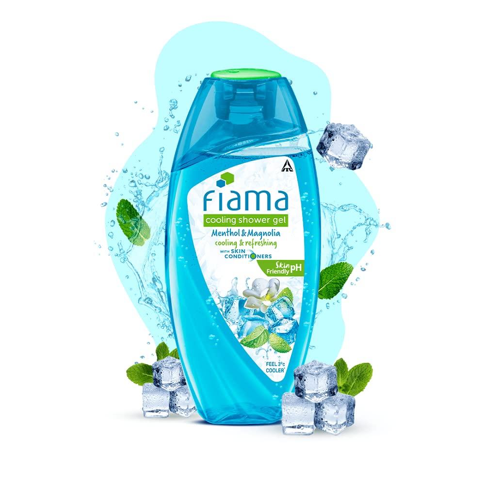 Fiama Cooling Shower Gel Menthol & Magnolia 250 ml Single Bottle Refreshing Skin Hydration