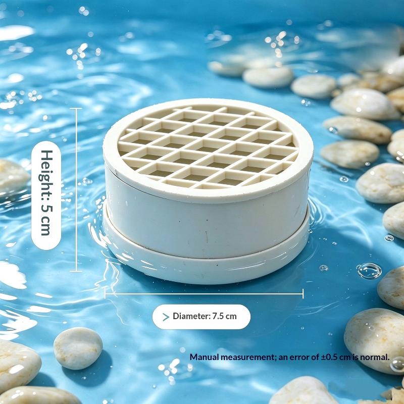 Plastic Turtle Poop Collector Efficient Basking Platform Turtle Tank Waste Collector Round Reptile Waste Container Aquarium
