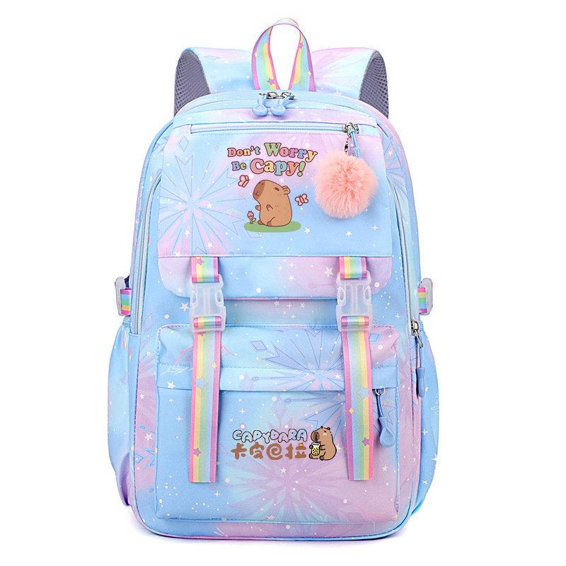 Kapibara Student Backpack New Lightweight Girls Large Capacity Children's Backpack