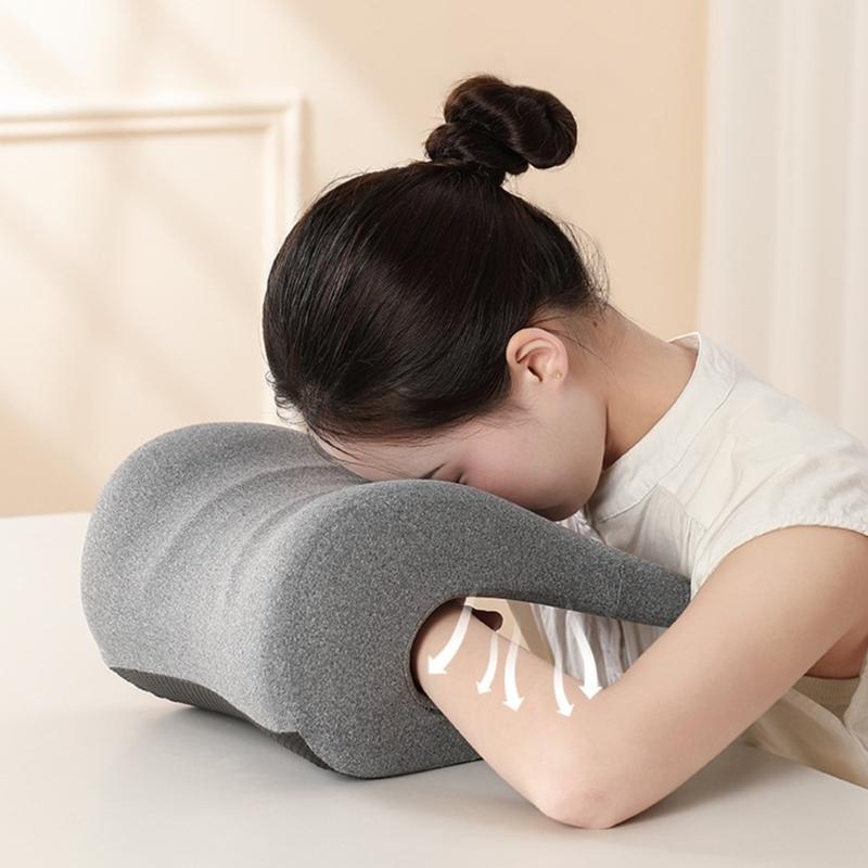 Headrest Attachment for Computer Chair Ergonomic Memory Foam Office Chair Neck Support Pillow with Cover for Napping