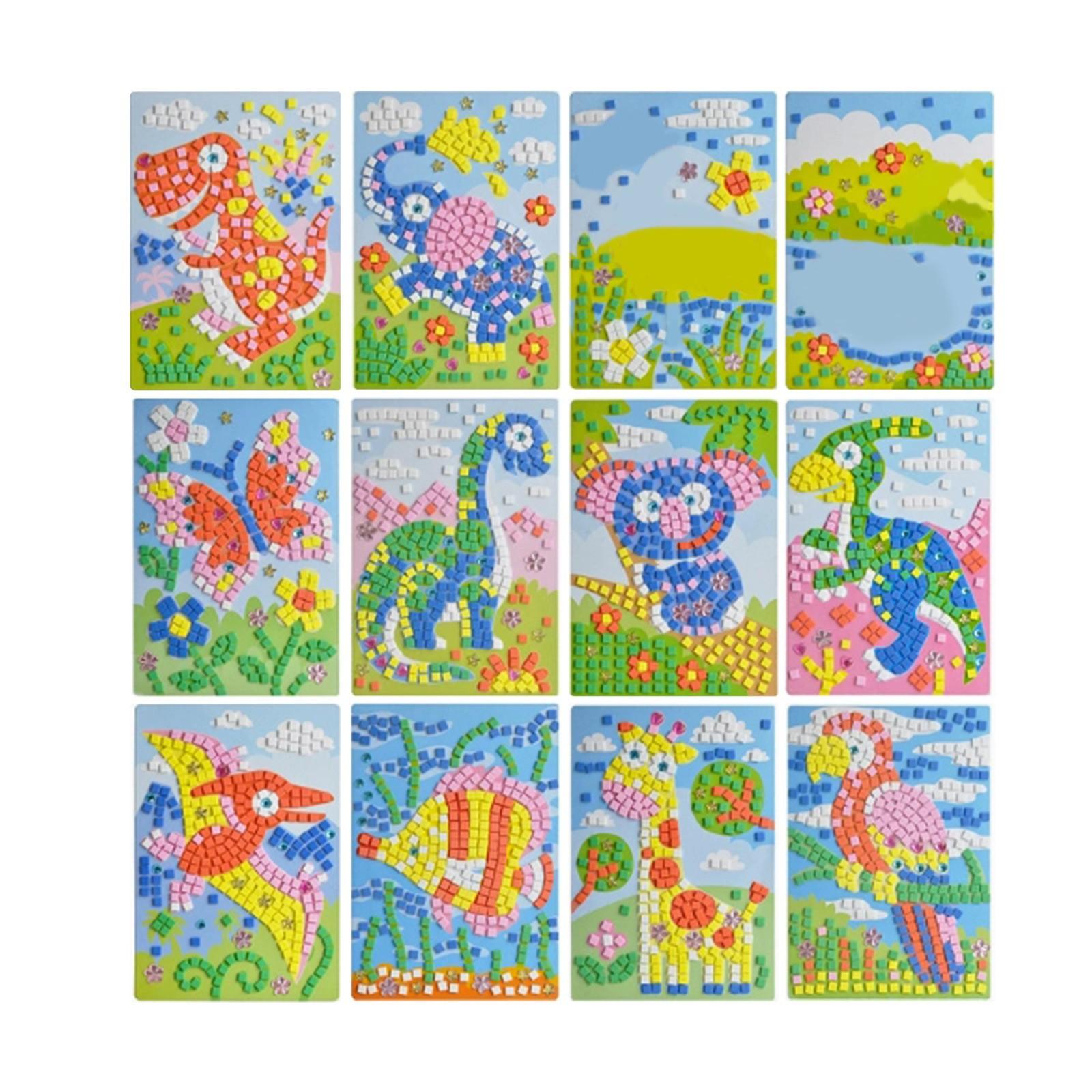 

2020 Творческие детские игровые наборы DIY 3D мозаики головоломки наклейки EVA пенопластовые рисунки Ранние развивающие игрушки для детей Обучающая игрушка one size