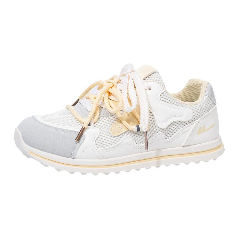 

Double lace-up lightweight mesh summer new not tired feet sports shoes high value fashion women s single shoes 40