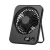 Desk Fan Portable USB Rechargeable Fan 180° Tilt Folding Personal Fan With Power Display 5 Speeds Ultra Quiet Table Fan