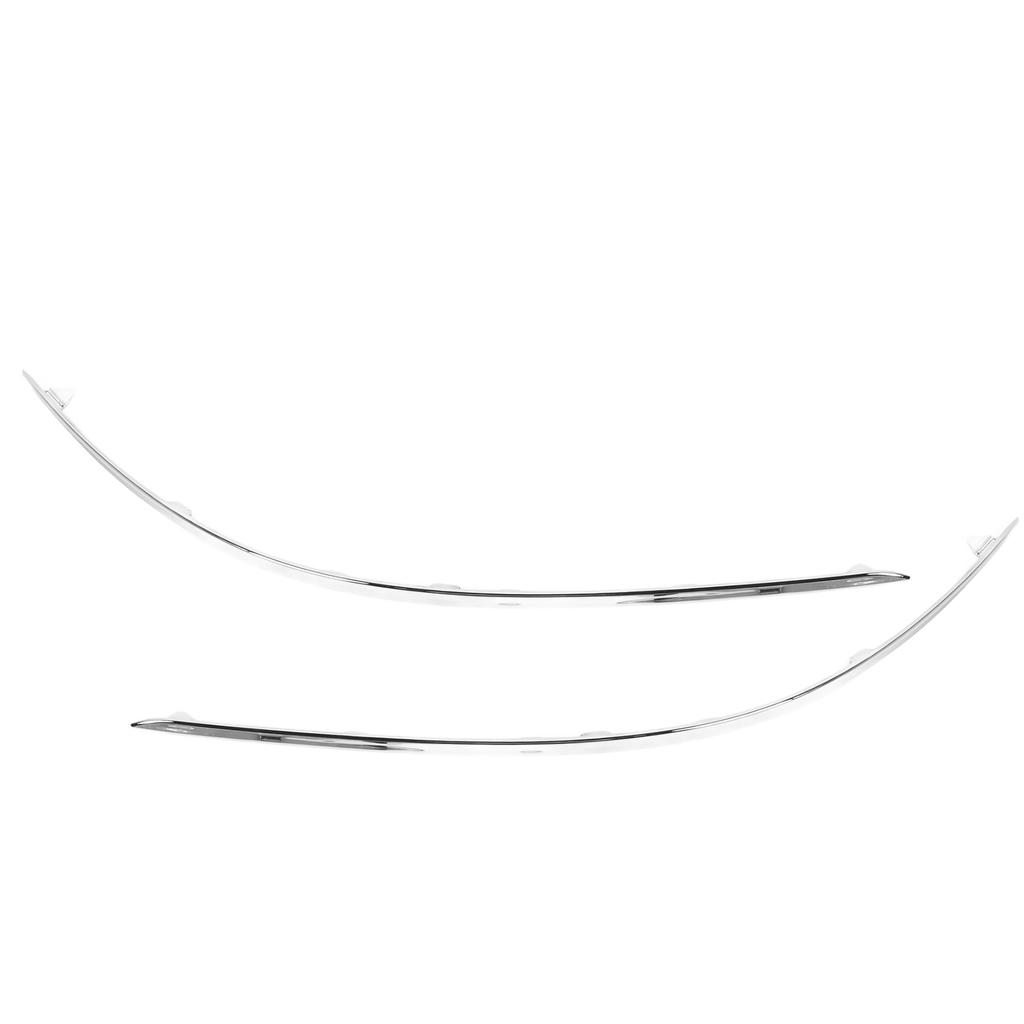 2pcs Front Bumper Lower Chrome Molding Trim 204 885 0821 Replacement for Benz C‑Class W204 Standard Pre‑Facelift 2008