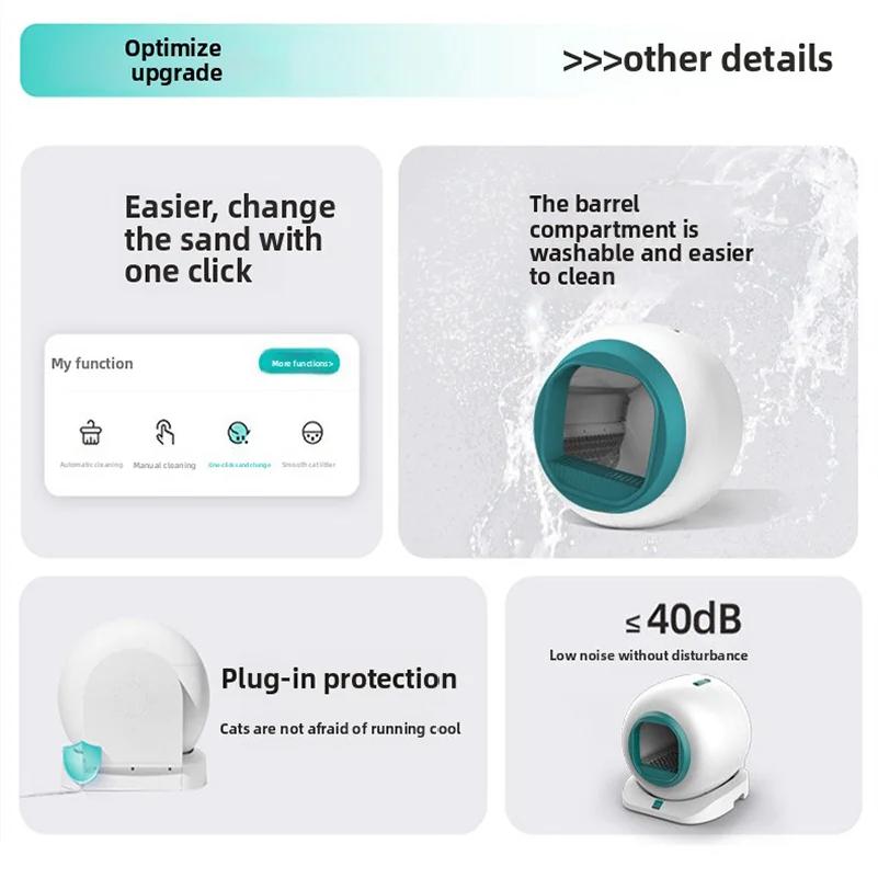 New Intelligent Cat Litter Box Automatic Cleaning 65L Deodorizing And Splash Proof Electric Cat Toilet