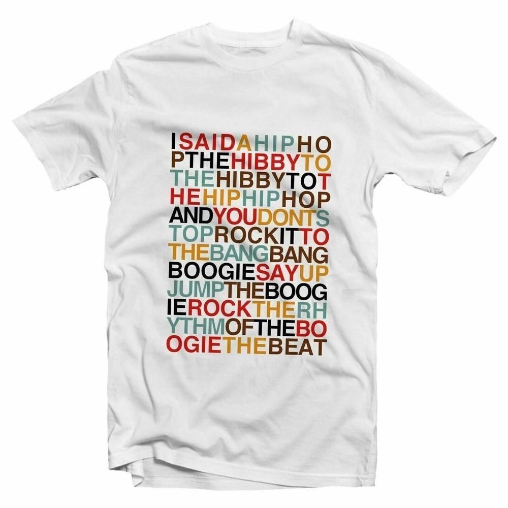 I Said A Hip Hop Colour Tshirt Unisex Kids Sugarhill Gang Delight Rap