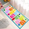 Hopscotch Game Cartoon Runner Rug for Kid Room Boy Girl Bedroom Bedside Mat Living Room Sofa Rug Playroom Fun Children Play Mat