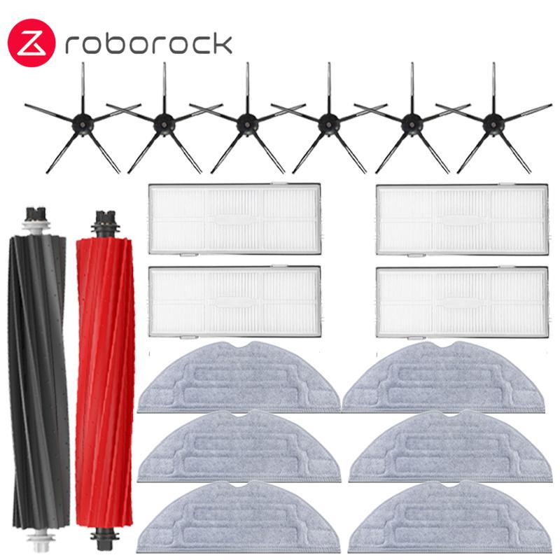Roborock S8 Pro Ultra S8 Plus robot Vacuum Cleaner mop Choth vacuum bags Accessories Side Brush Filter Replaceable Spare Parts