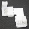 4 Packs L-shape 4Pin RGB 5050 LED Connector LED Strip Light Connectors