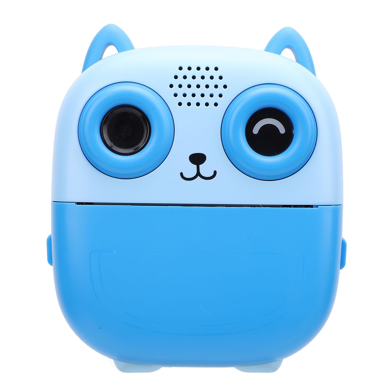 

Камера мгновенной печати 1080P 48MP Цифровая видеокамера Термопечать Двойная HD камера 2,4-дюймовый экран Воспроизведение музыки и игр Blue