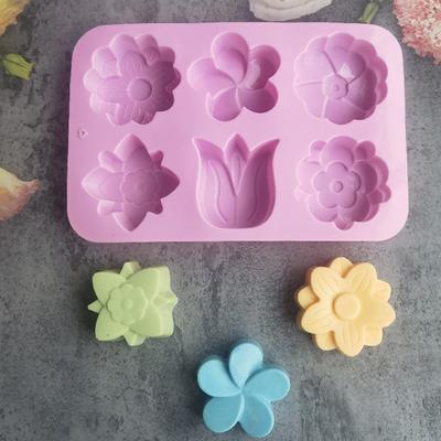 Flower Silicone Molds Different Flower-shaped Baking Molds Suitable for Soap and Candle Making Cake Chocolate Mould