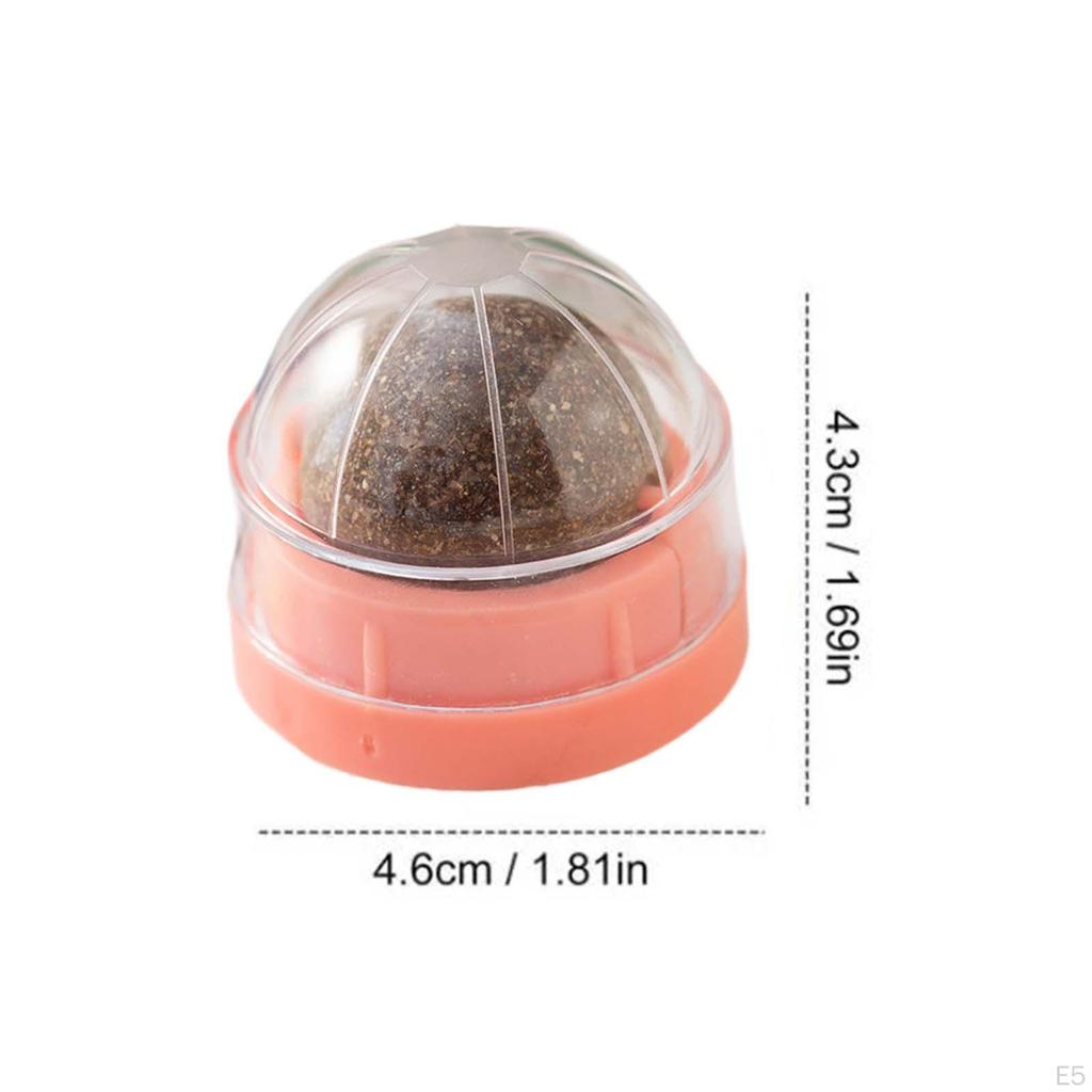 Catnip Ball Cat Energy Ball,Rotating Teething Toy,Grinding Licking Edible Interactive