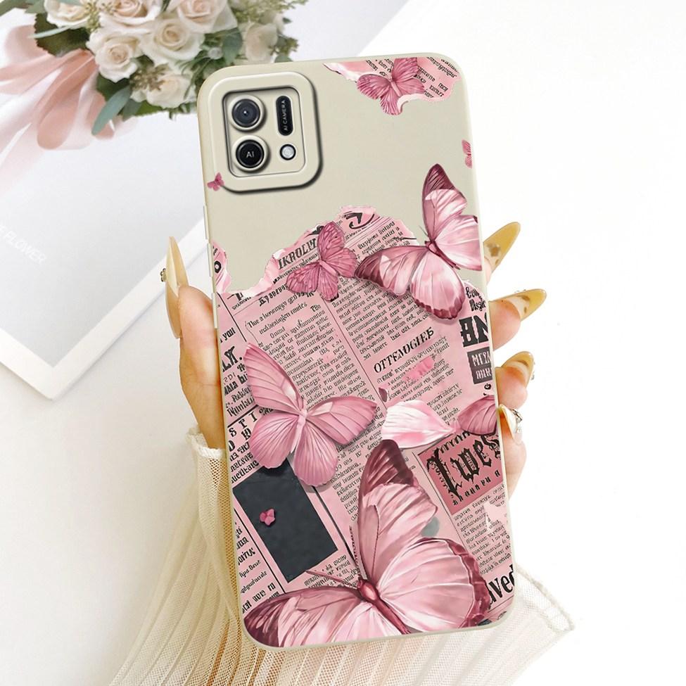 For Oppo A16k CPH2349 Casing For Oppo A16e CPH2421 Cover Fashion Cartoon Cute Funny Painted Silicone Phone Case
