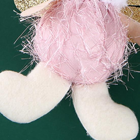 Weihnachtsengel-Puppe, hübscher Plüschhut, wiederverwendbar, Weihnachtsengel-Ornament, Weihnachtsparty-Mädchen-Ornament, Anhänger, Weihnachtsengel-Puppe