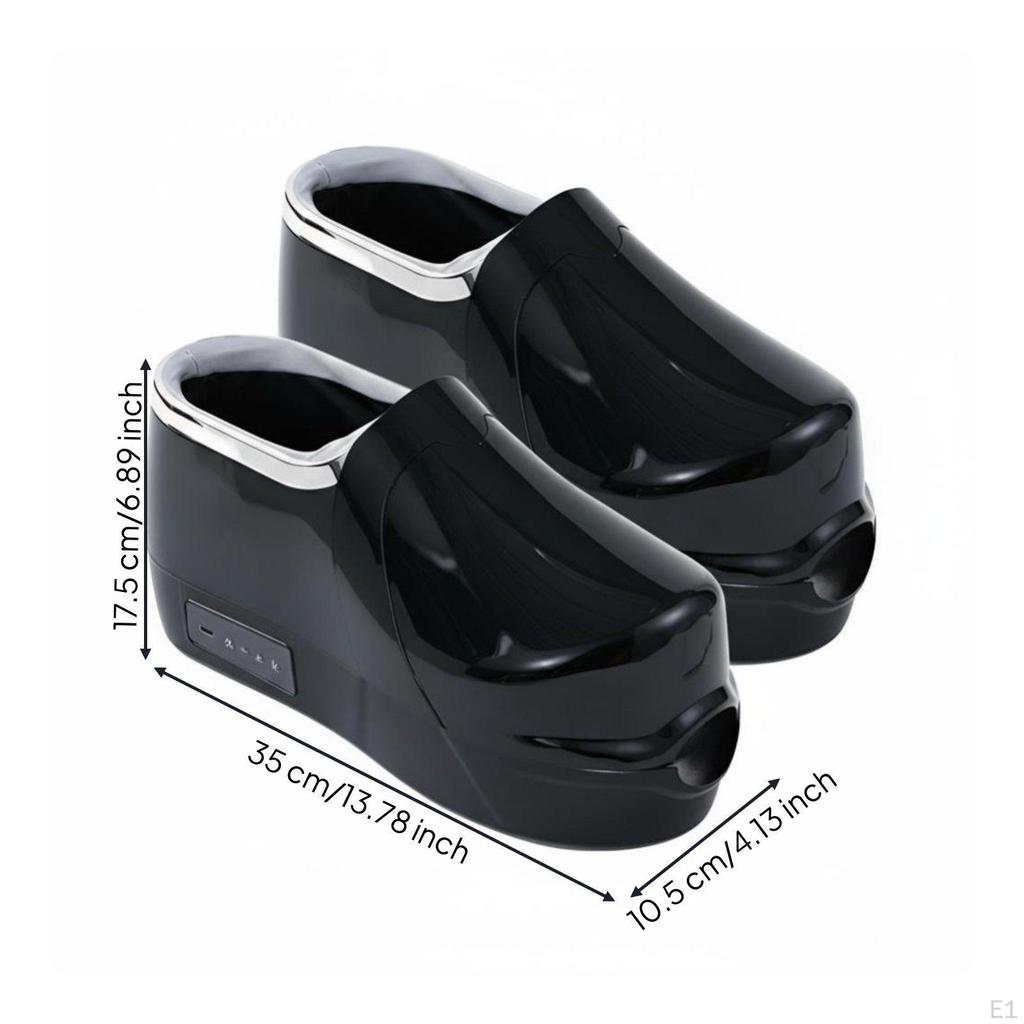 Foot Shoes, Multifunctional Electric Vibration Massager, Home Outdoor Use, Black Silver